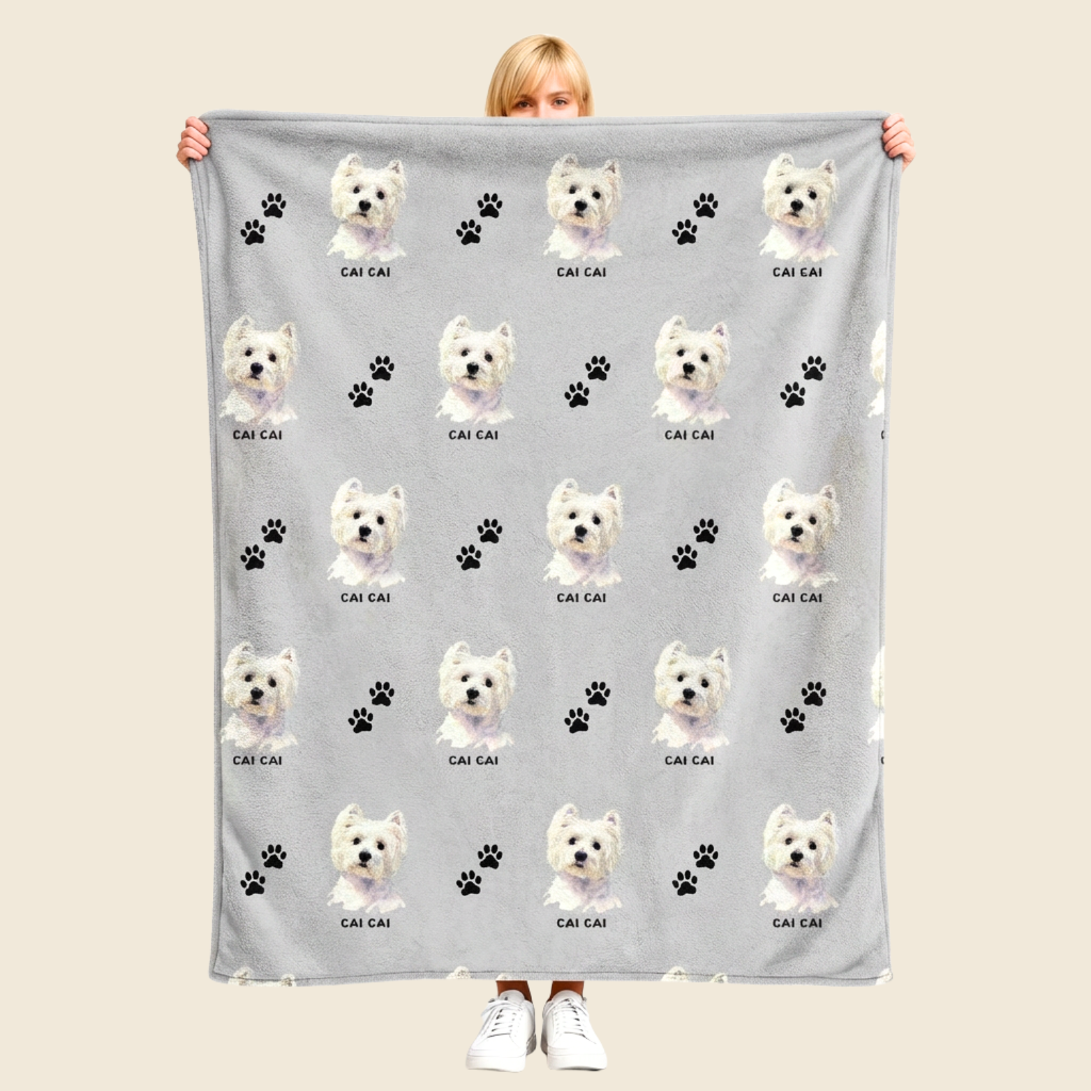 Custom All‑Over Pet Blanket