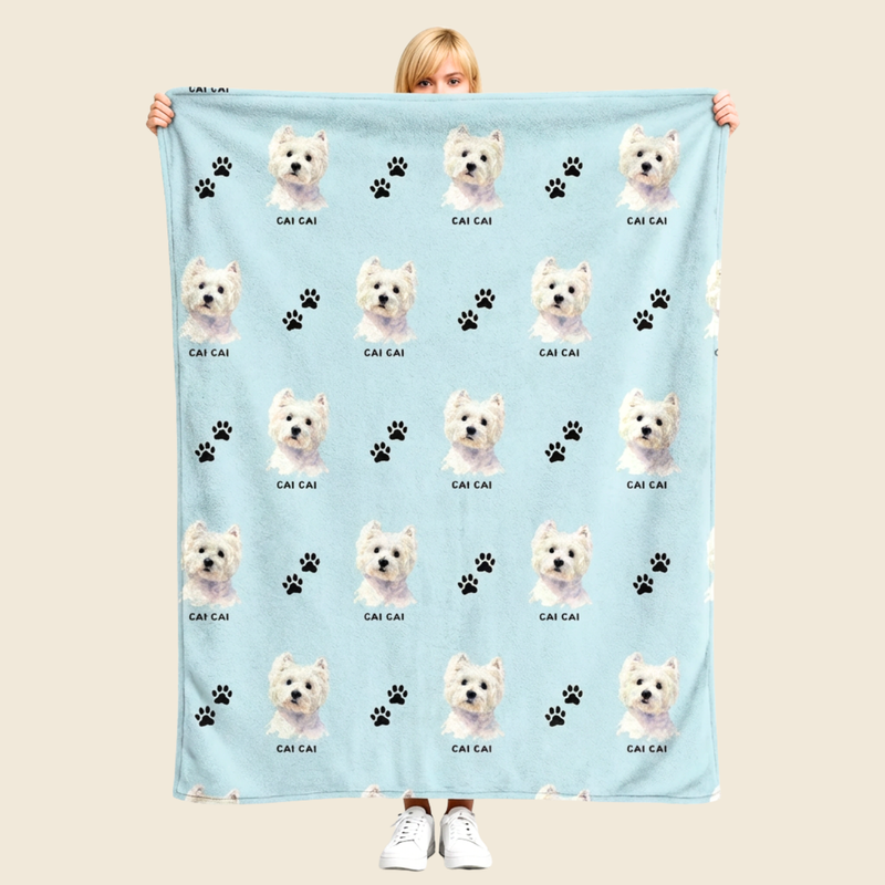 Custom All‑Over Pet Blanket