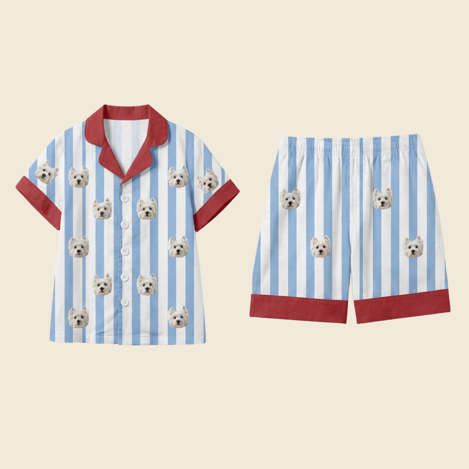 Custom Pet PJ Set（Short Sleeve）