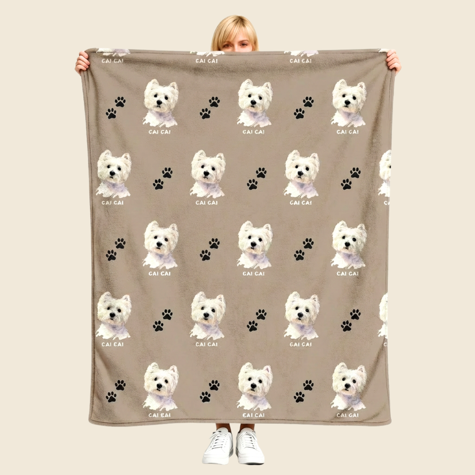 Custom All‑Over Pet Blanket