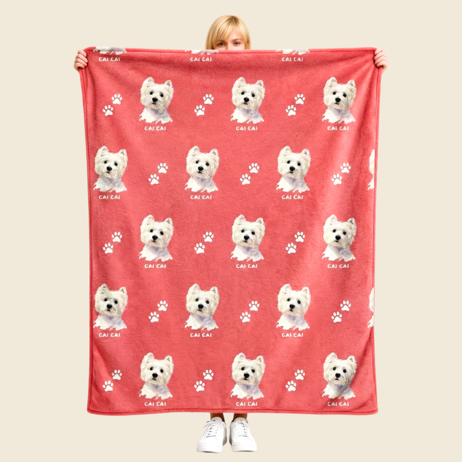 Custom All‑Over Pet Blanket