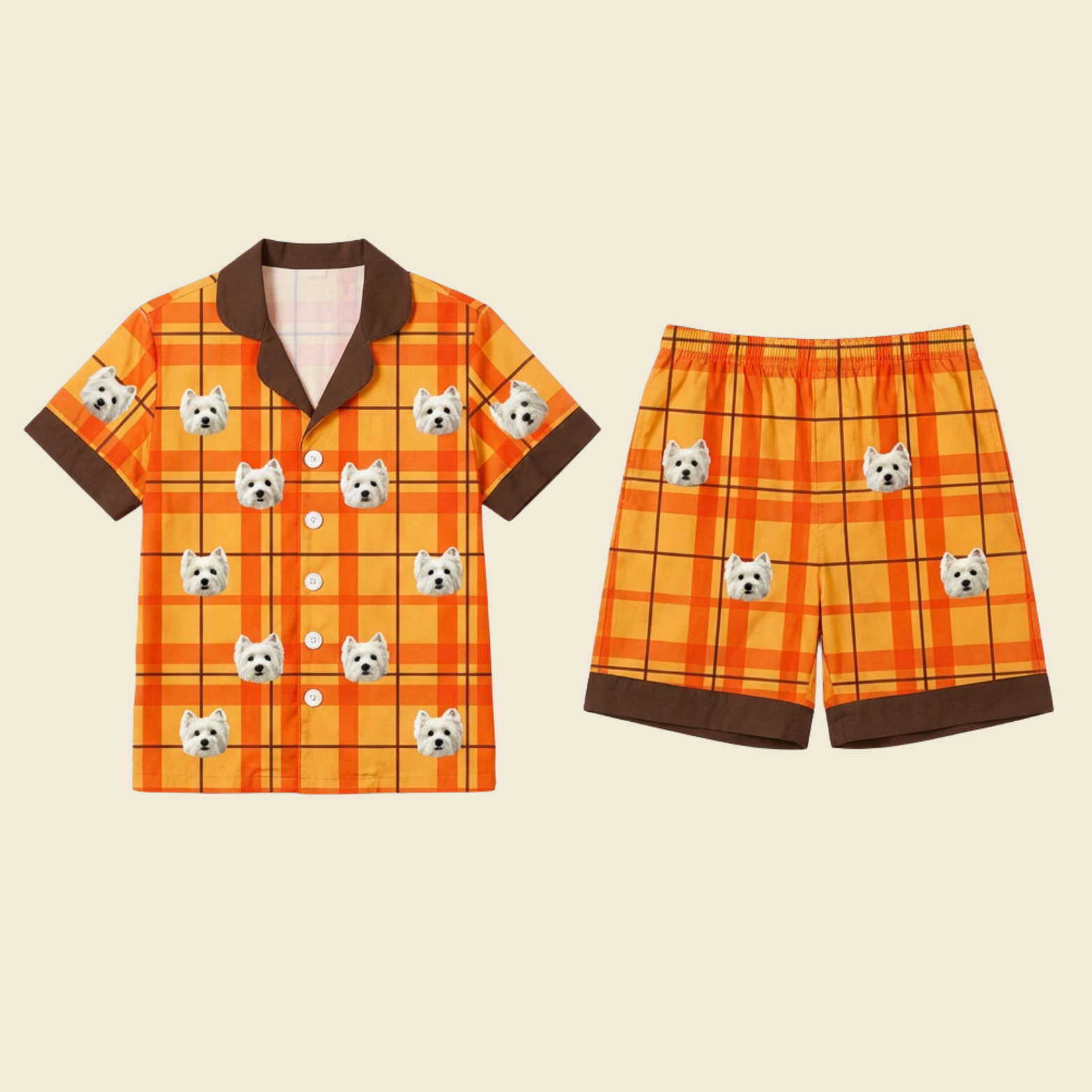 Custom Pet PJ Set（Short Sleeve）