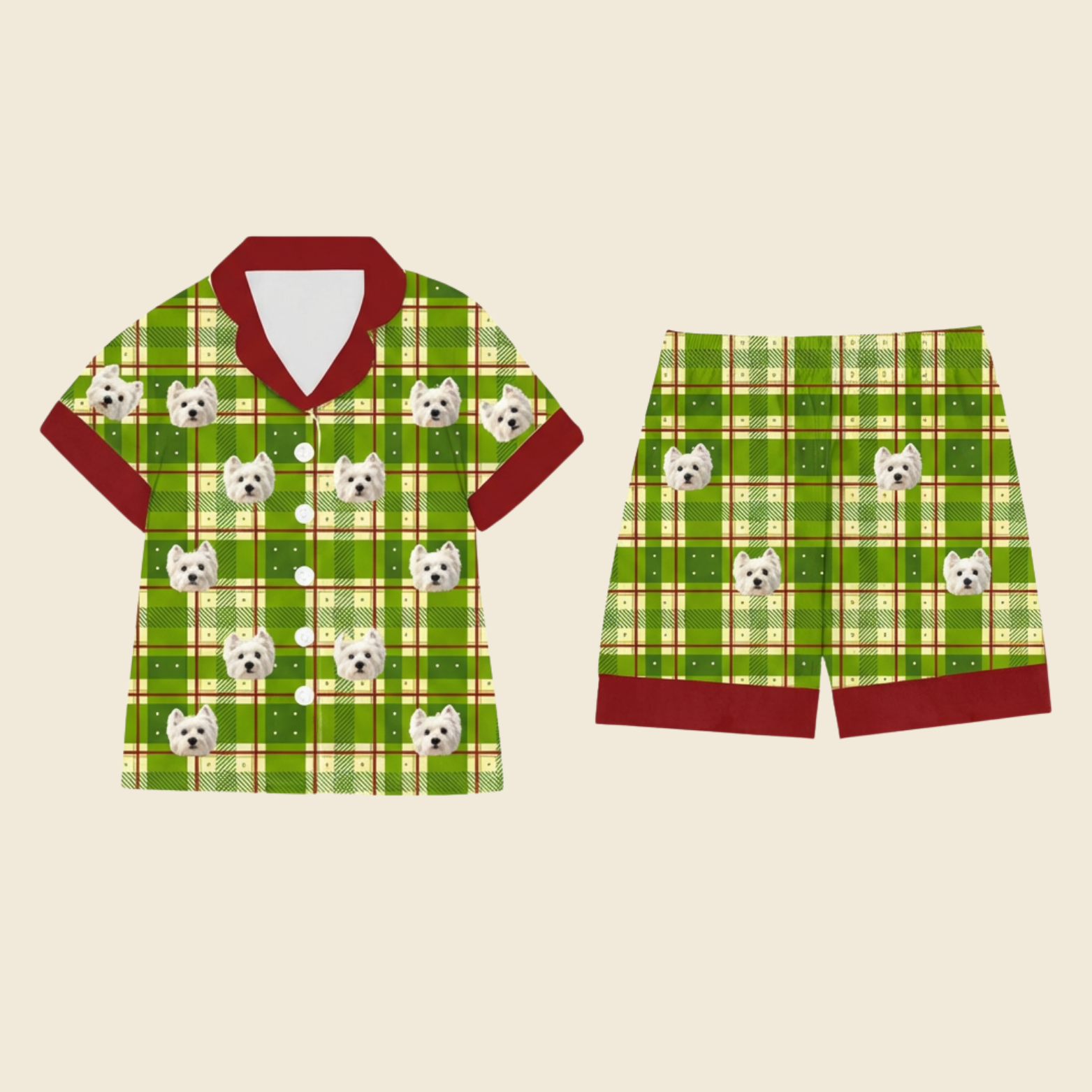 Custom Pet PJ Set（Short Sleeve）