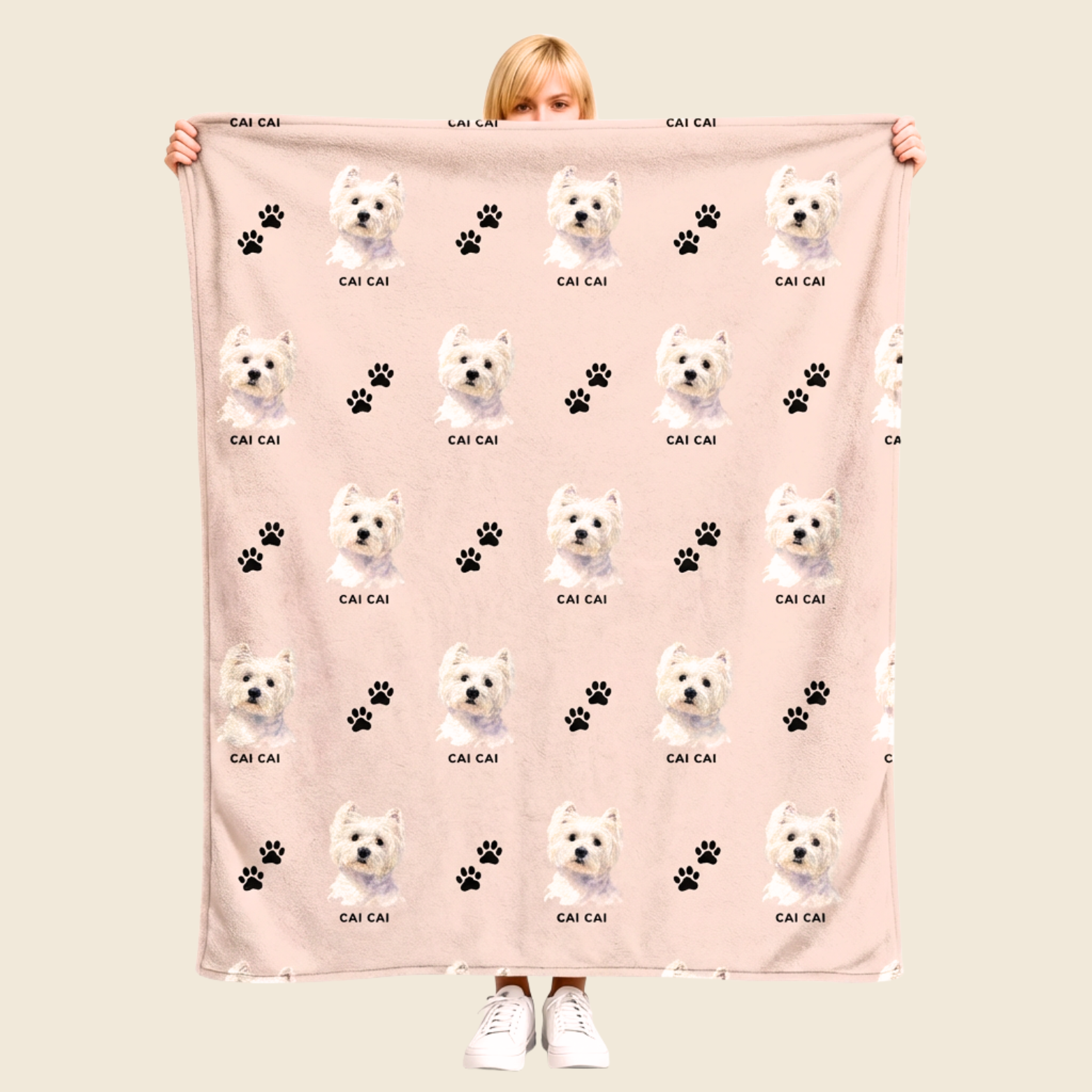 Custom All‑Over Pet Blanket